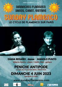 spectacle Sunday Flamenco. Le dimanche 4 juin 2023 à Paris19. Paris.  17H00